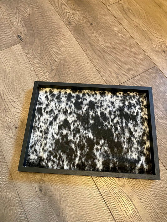 Cowhide tray