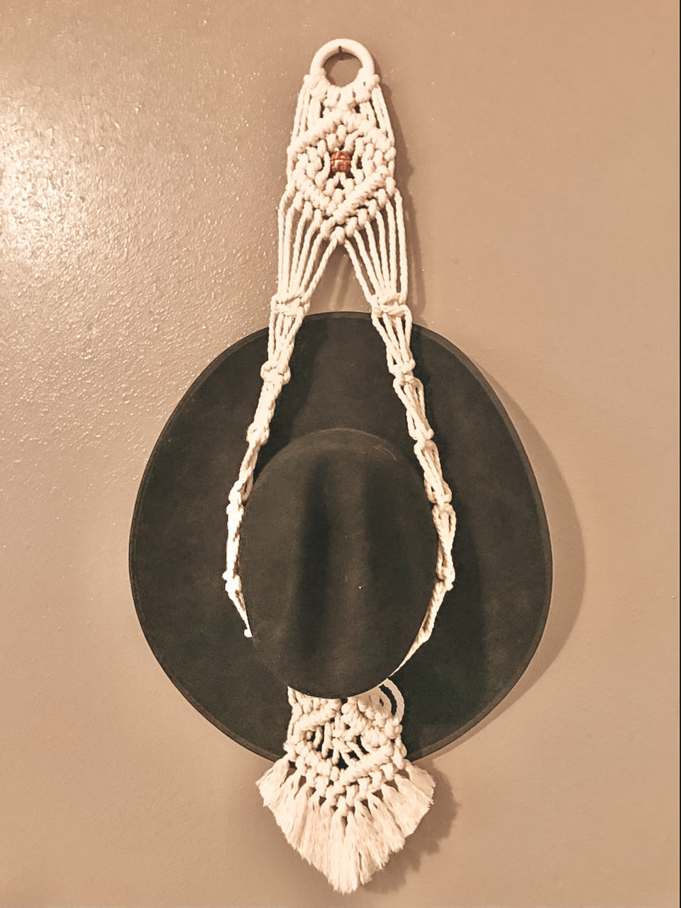 Macrame Hat Hanger