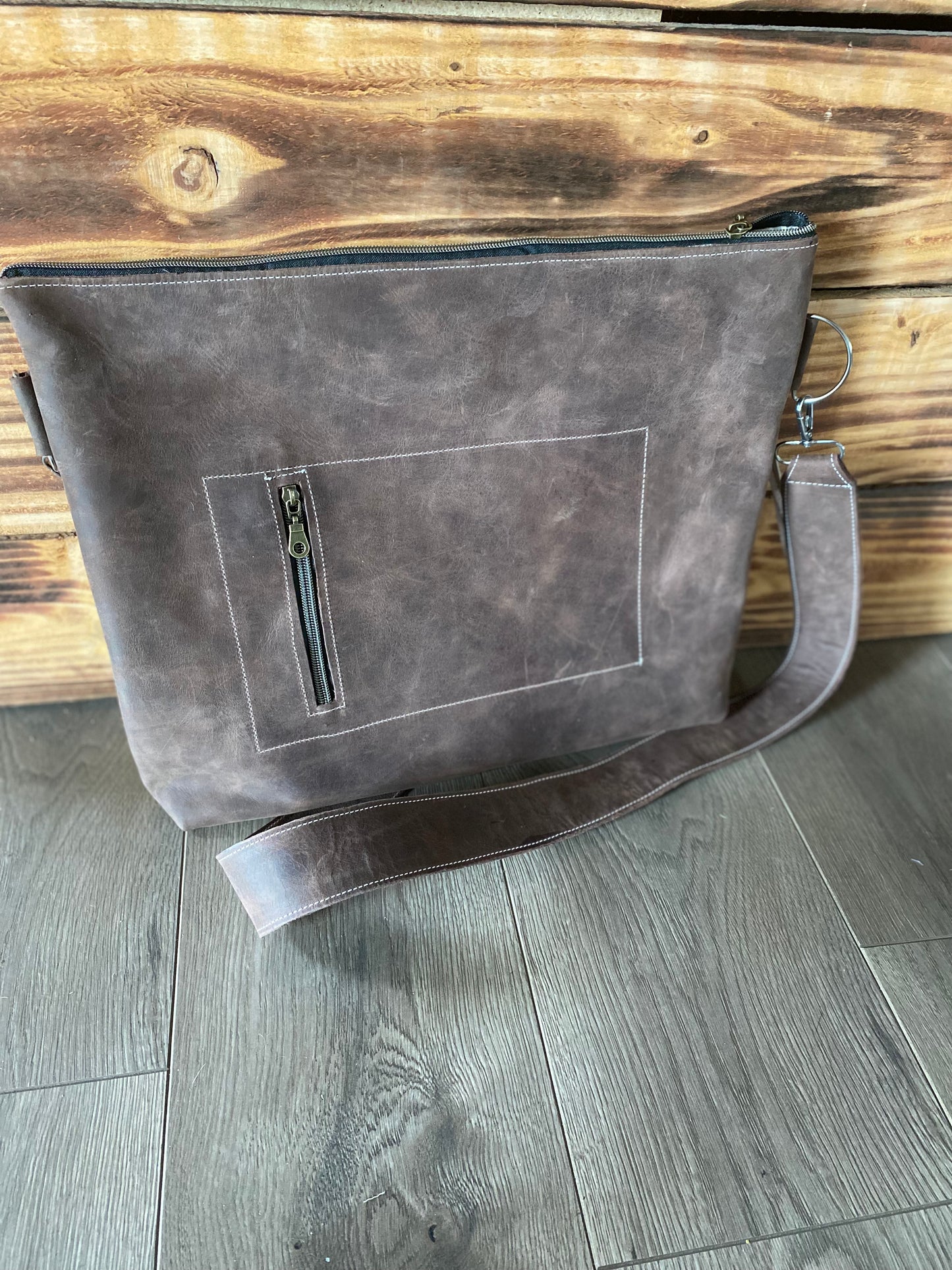 Leather crossbody